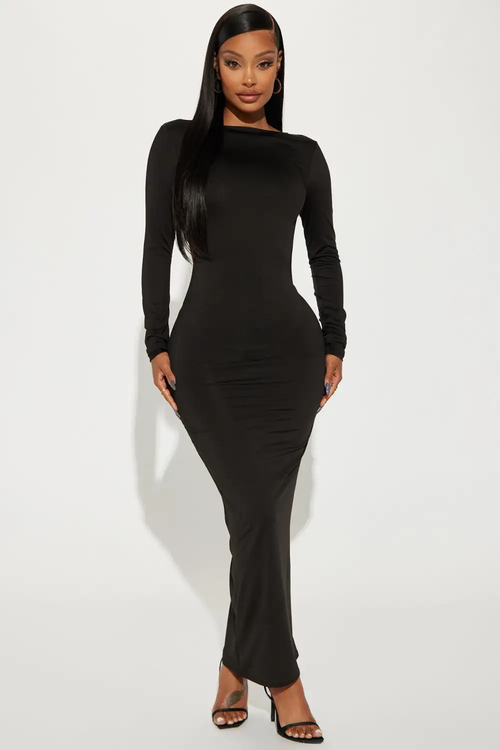 Back It Up Maxi Dress - Black