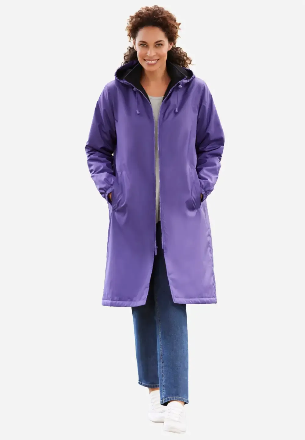 Mid-Length Raincoat