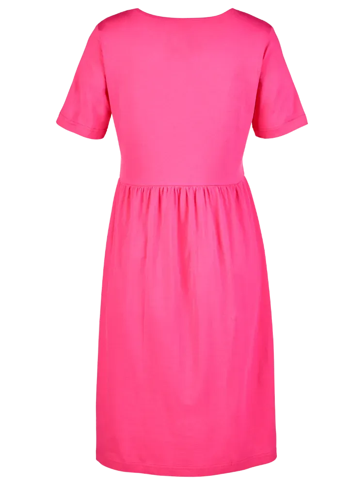 Cotton Knit Dress With Pockets