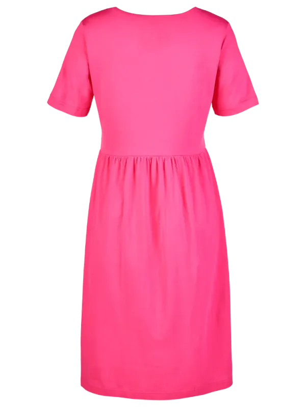 Cotton Knit Dress With Pockets