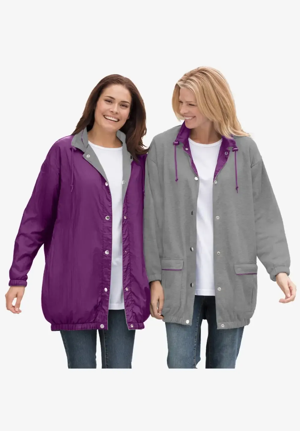 Fleece Nylon Reversible Jacket