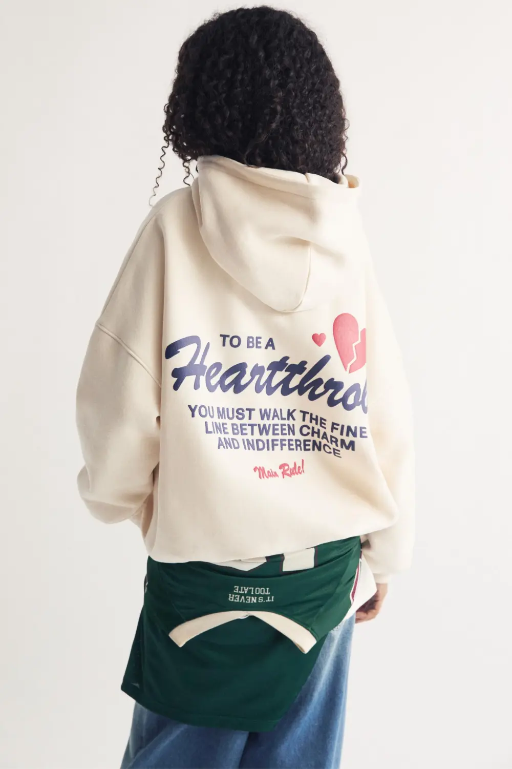 Sudadera capucha corazón roto