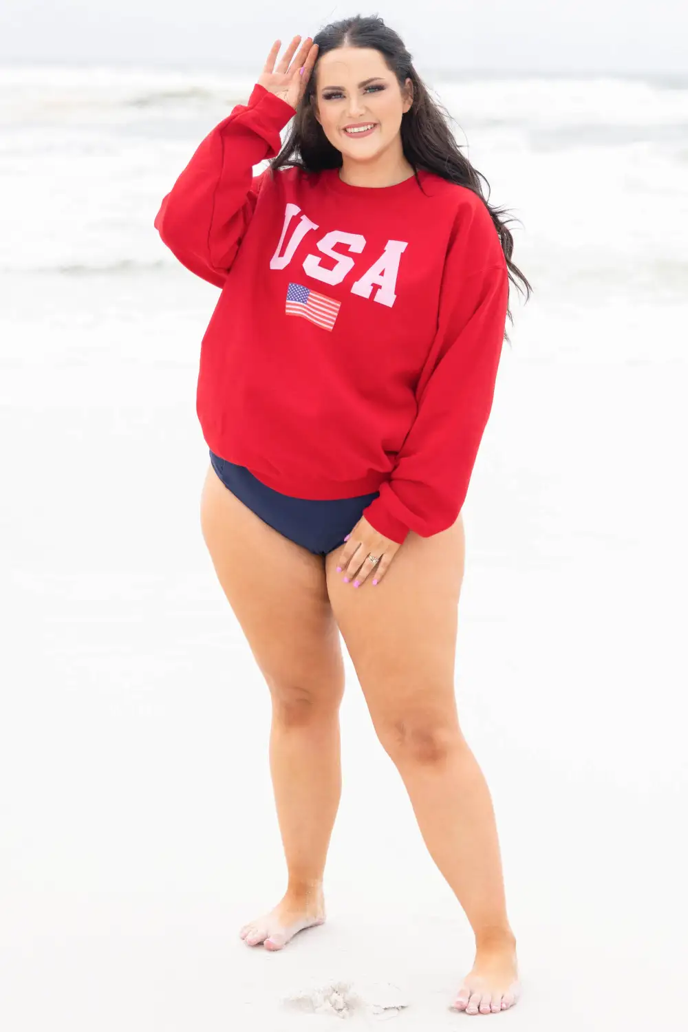 True American Spirit Sweatshirt, Cherry Red