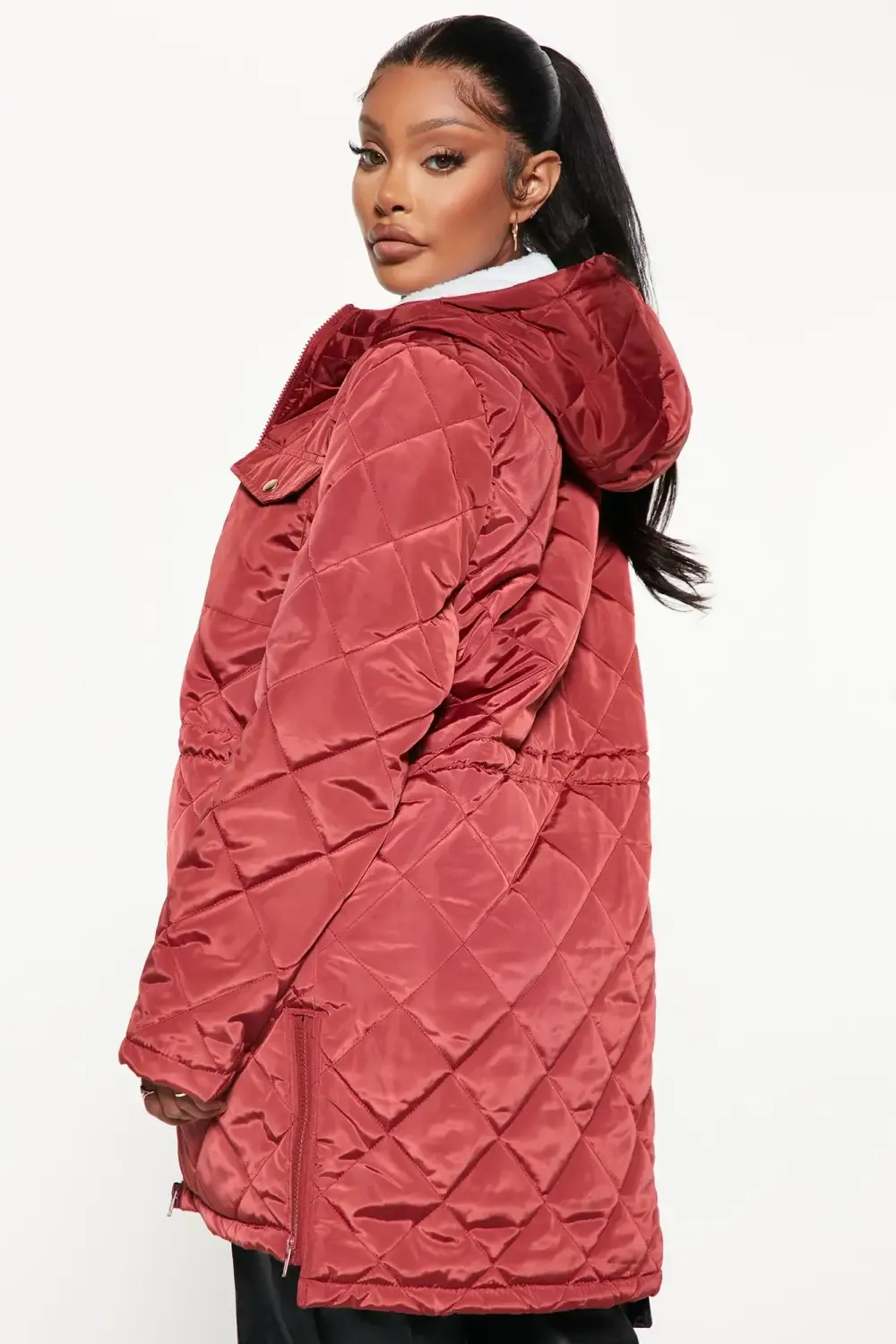Walks In The Woods Quilted Jacket - Rust