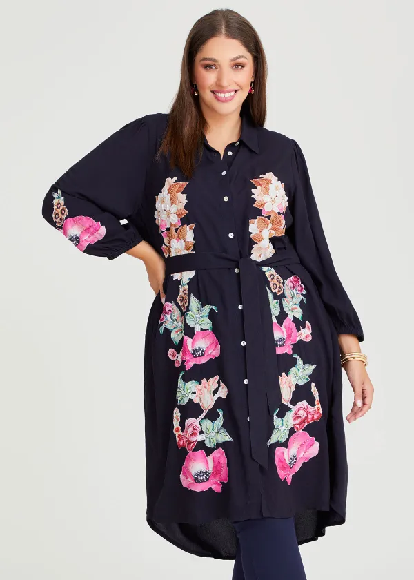 Natural Bouquet Patchwork Shirt