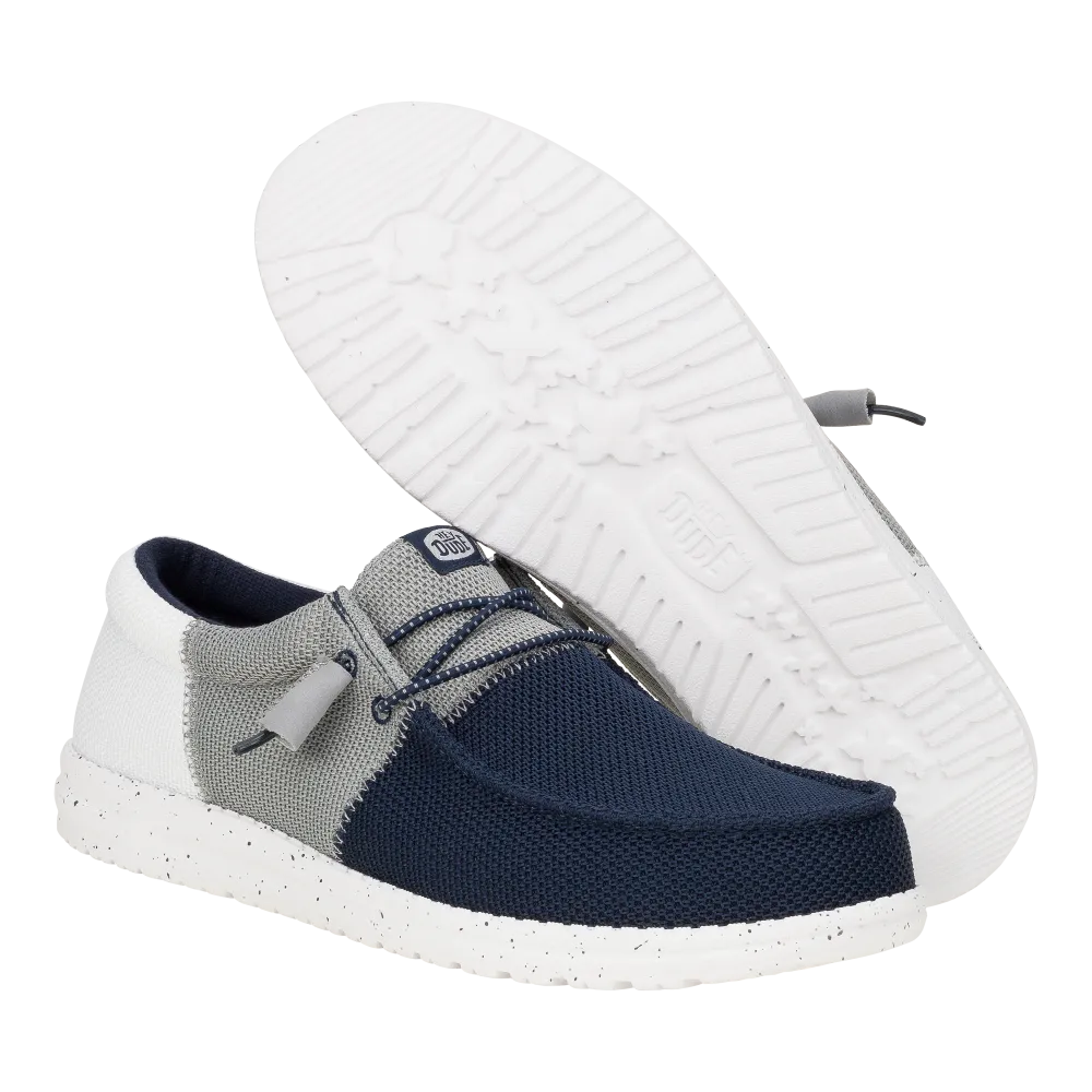 Wally Tri Varsity Mesh - Navy/Grey