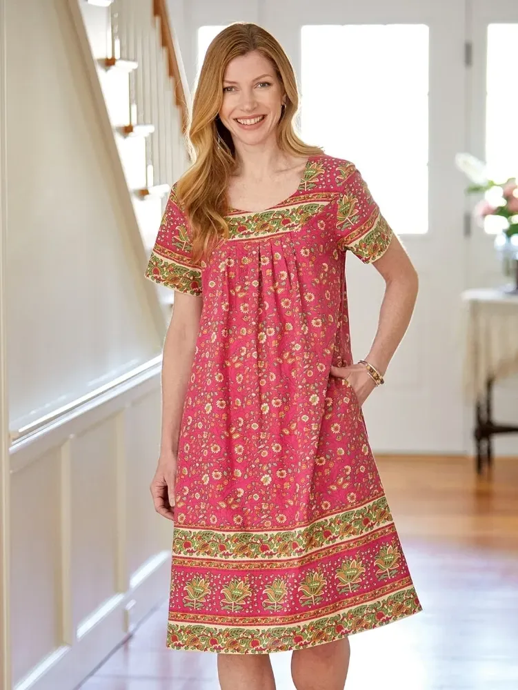 Knee-Length Cotton Muumuu