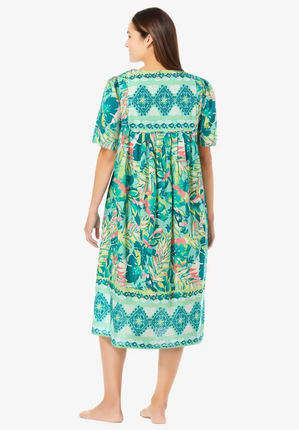 Mixed Print Short Lounger
