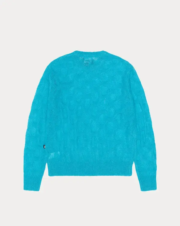 LOOSE KNIT CROSS CABLE SWEATER