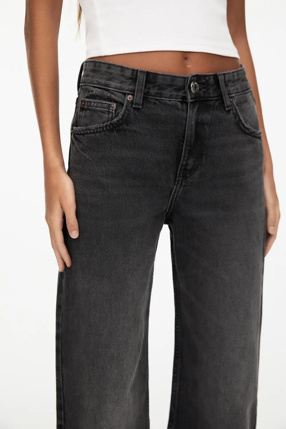 Jeans rectos tiro medio