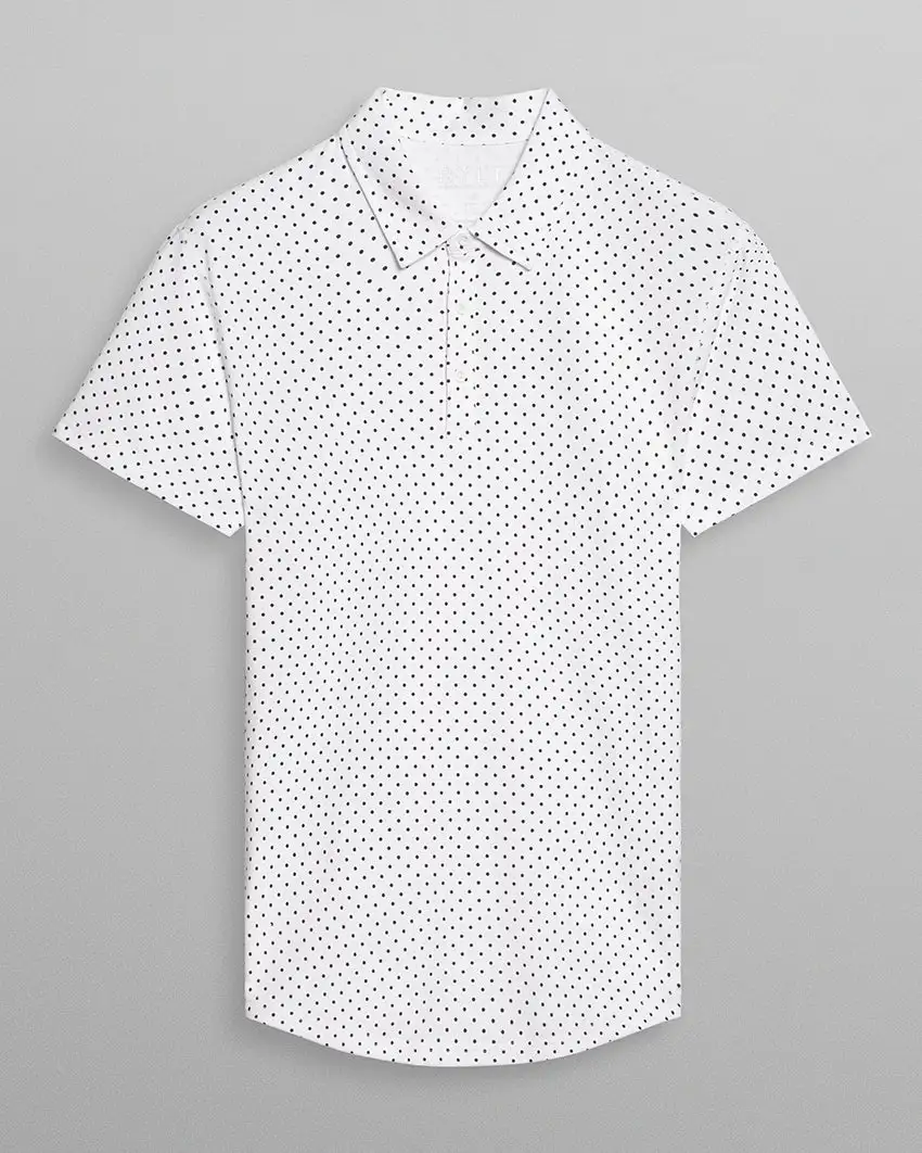Drop-Cut: Lux Dotted Polo