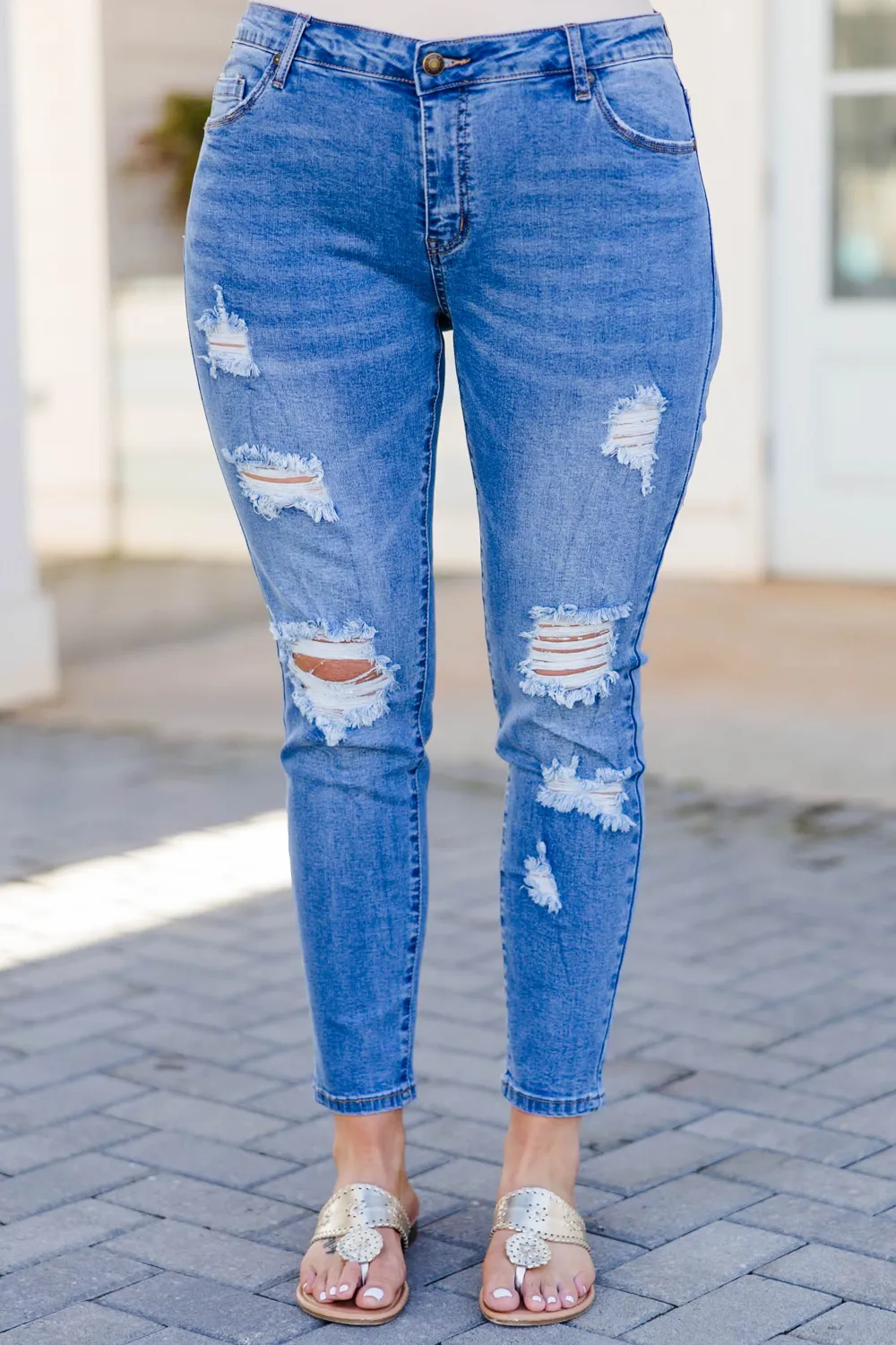 Trying To Go Jeans, Medium Wash