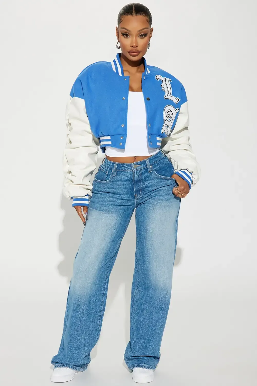 Laguna Mid Rise Loose Jeans - Medium Wash