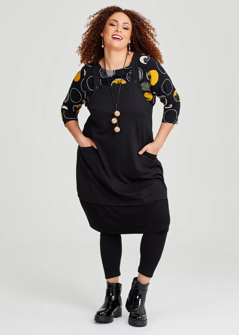 Ponte Everyday Pinafore Dress