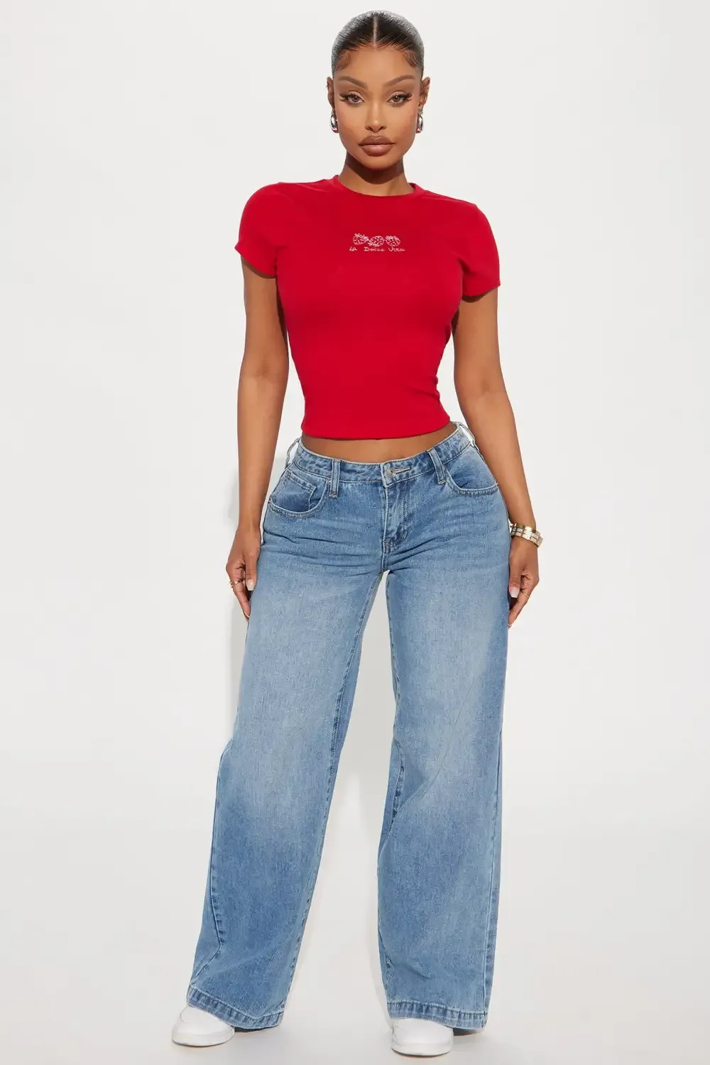 La Dolce Vita Berries Baby Tee - Red