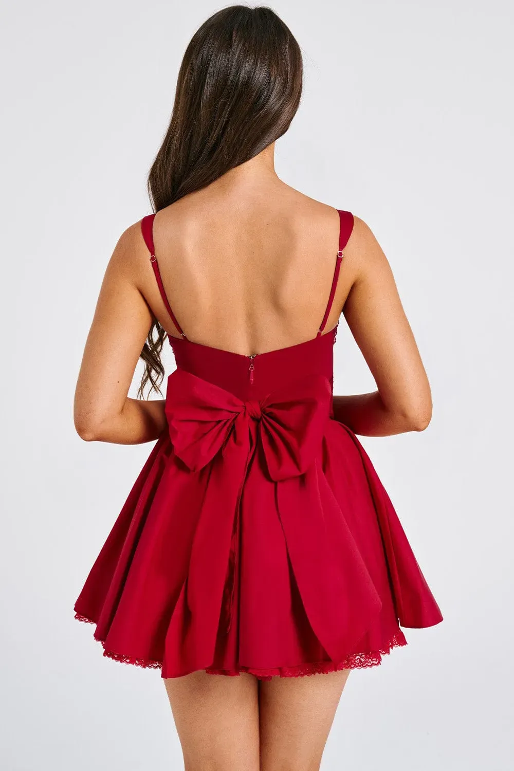 JOSIE MINI DRESS - RED