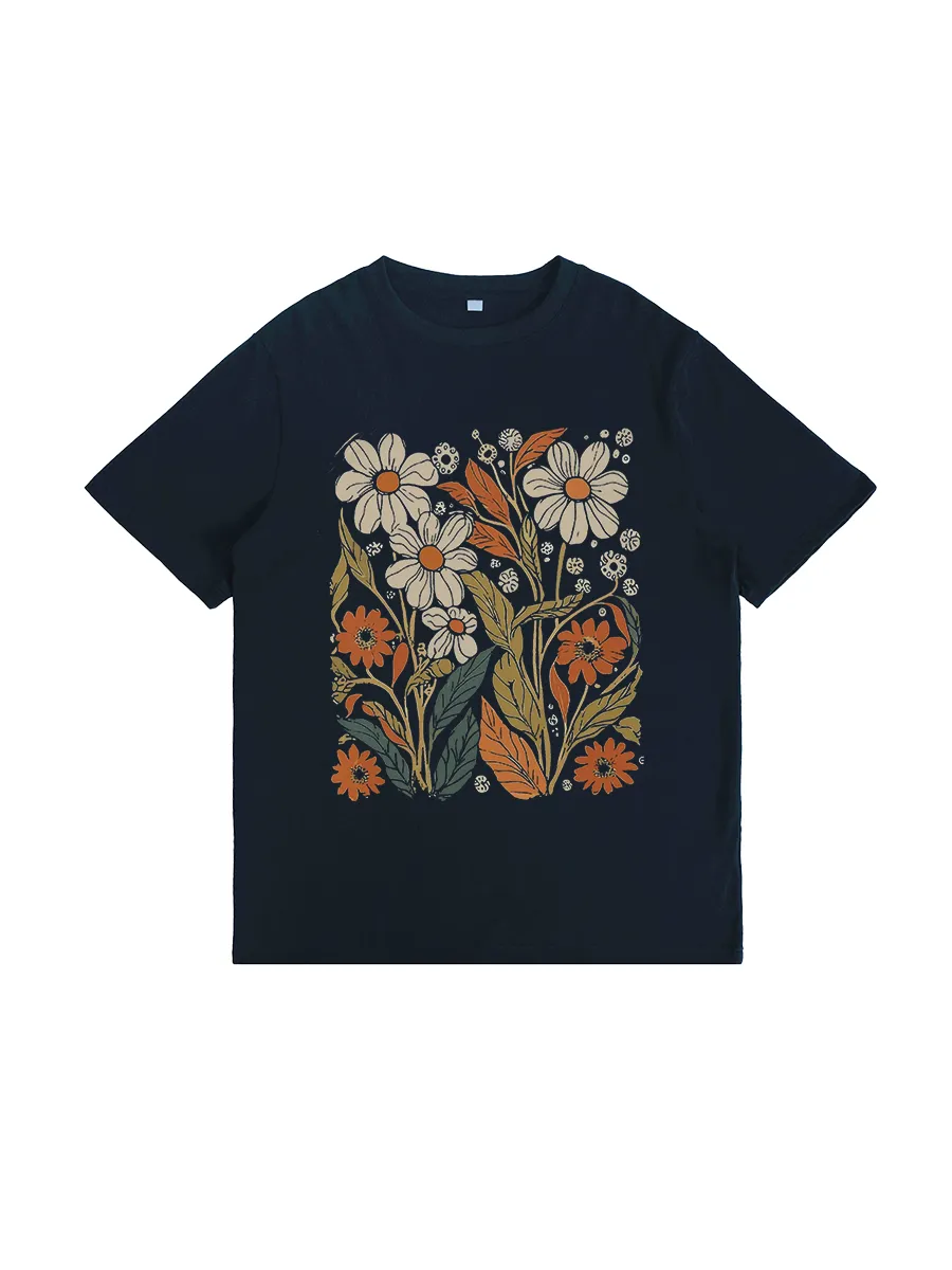 Boho WildFlowers Vintage Inspired T-Shirt