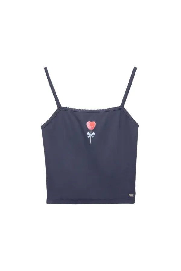 Strappy lollipop top