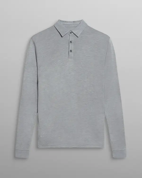Comfort Wool Long Sleeve Polo