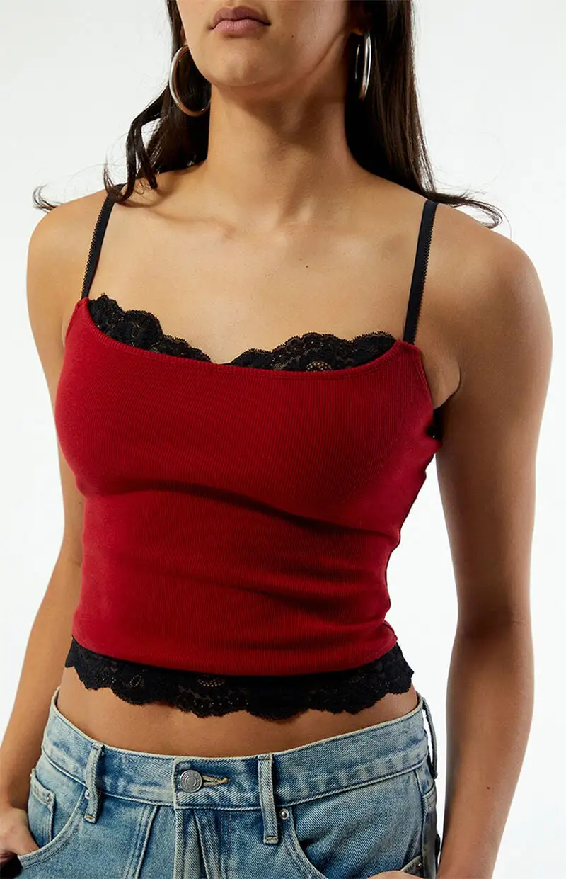 Est. PAC 1980 Zoe Lace Trim Tank Top