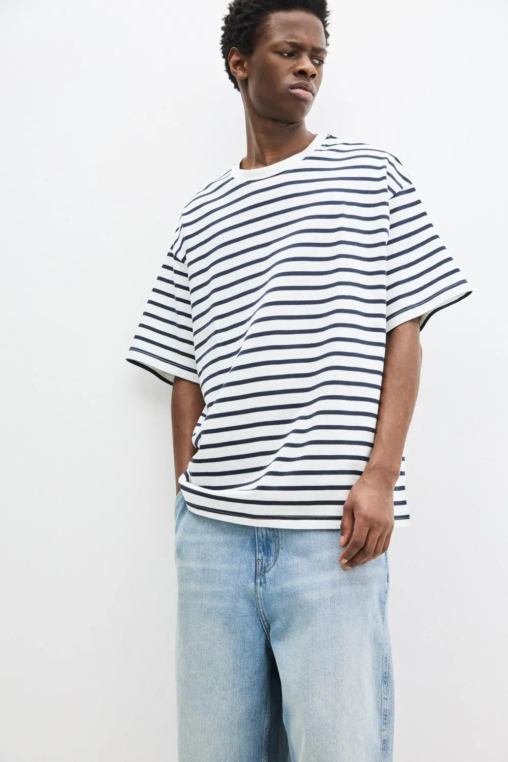 Striped short sleeve T-shirt