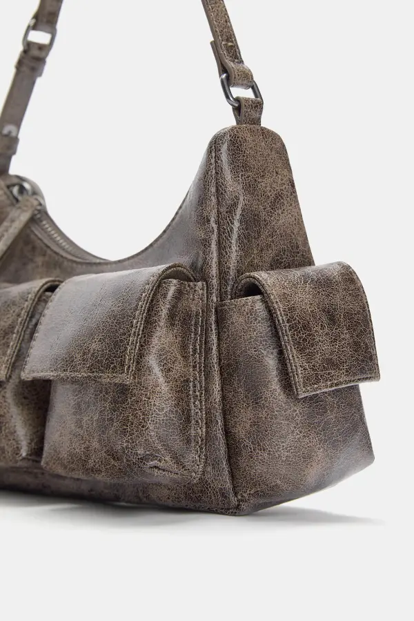Bolso de hombro mini multibolsillos