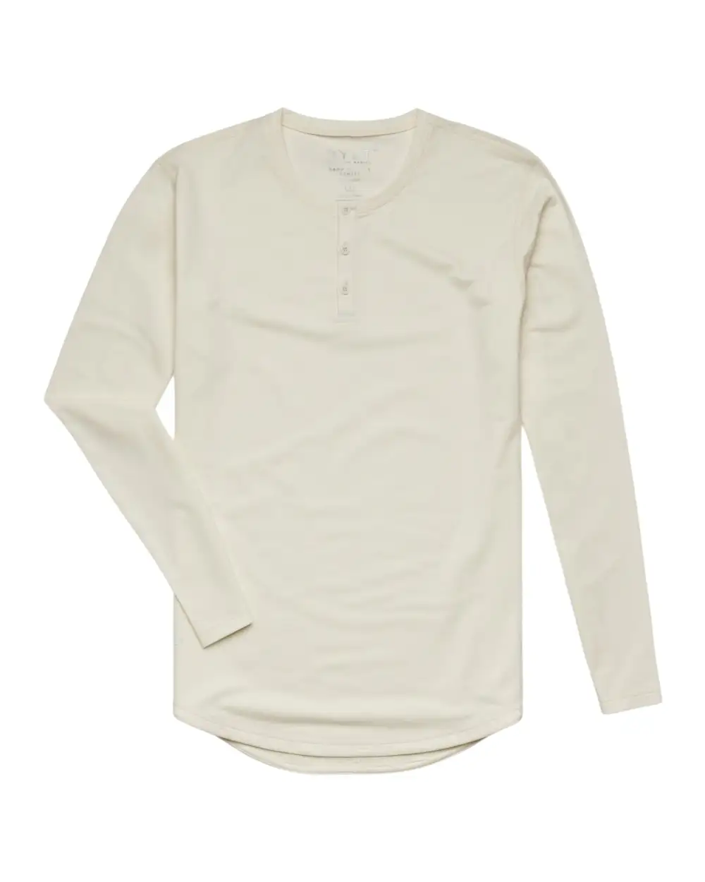 Henley Drop-Cut Long Sleeve: Bylt Signature
