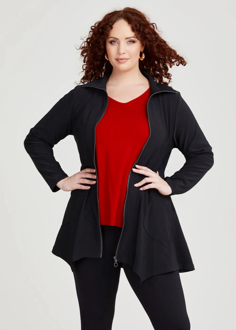 Zip Double Knit Jacket