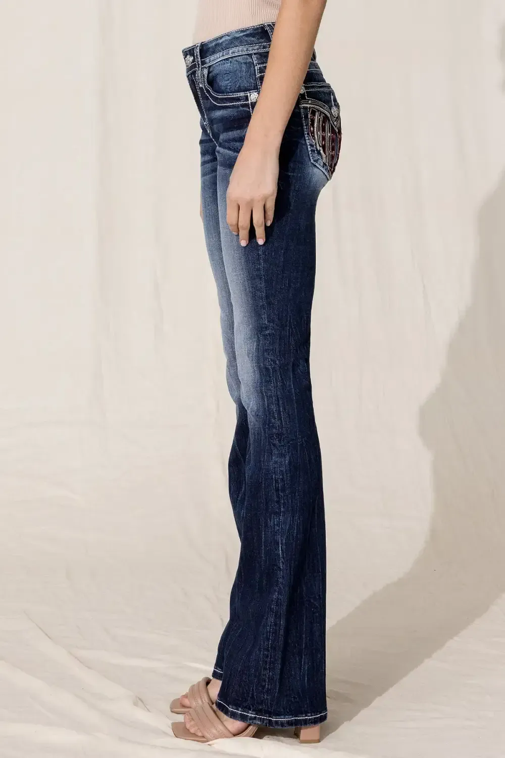 Velvet Wing Bootcut Jeans