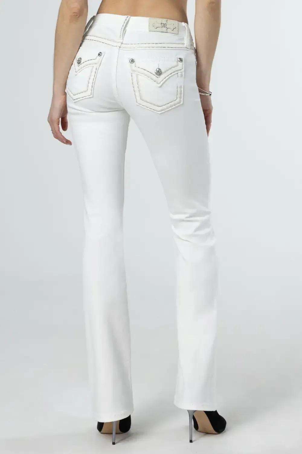 Classic White Bootcut Jeans