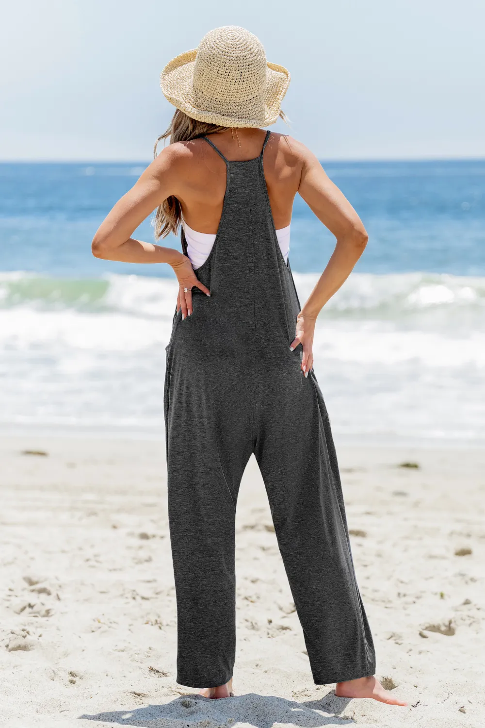 Chill Retreat Green Jumpsuit