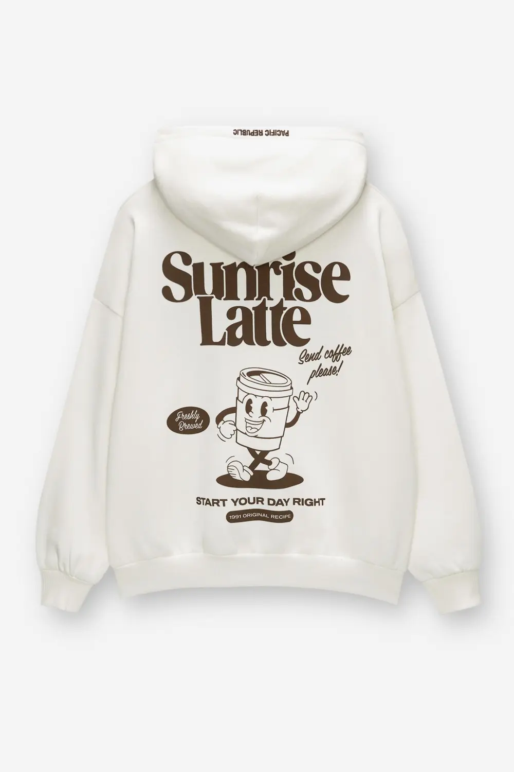 Sudadera gráfico café
