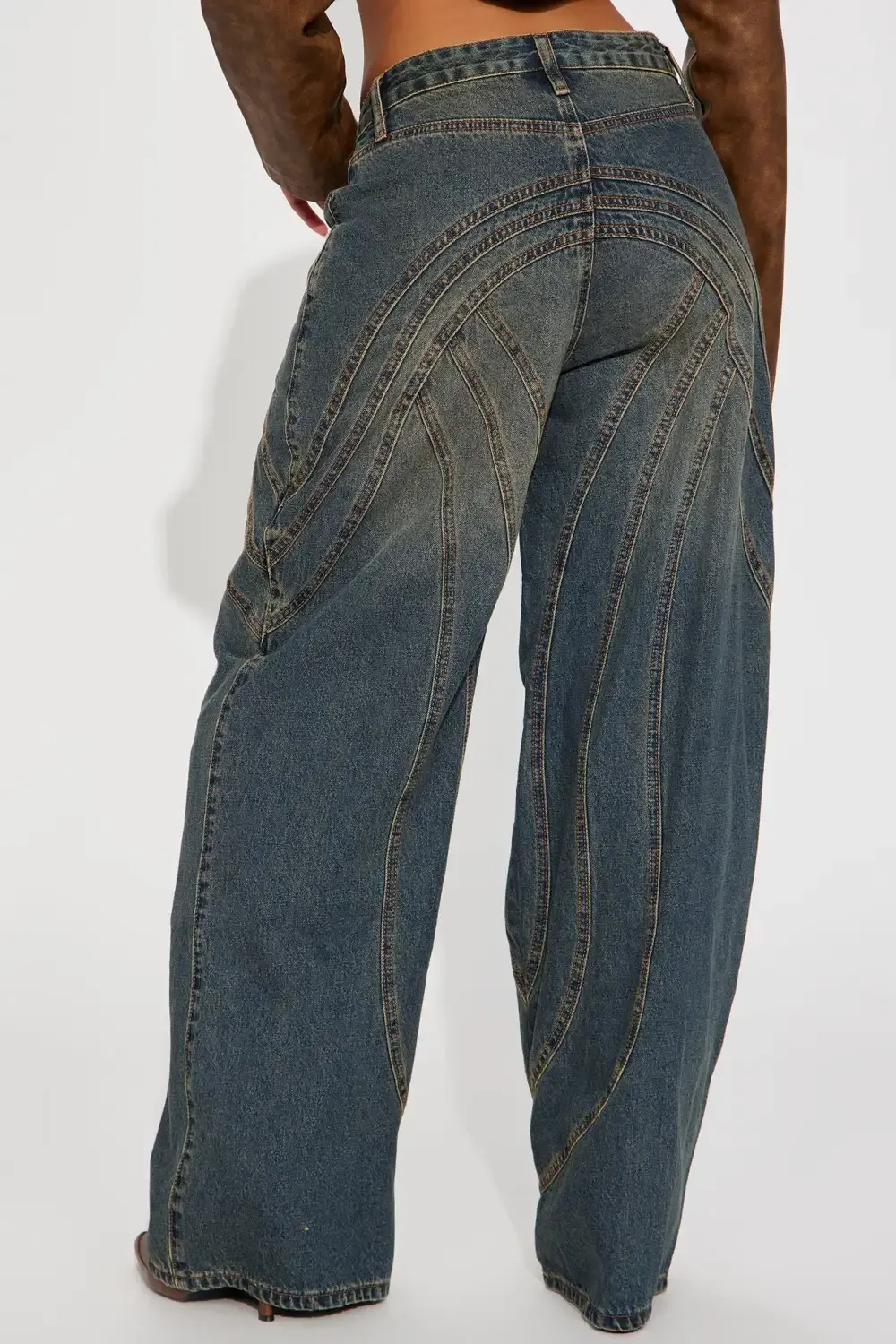 Copenhagen Non Stretch Tinted Wide Leg Jean - Dark Wash