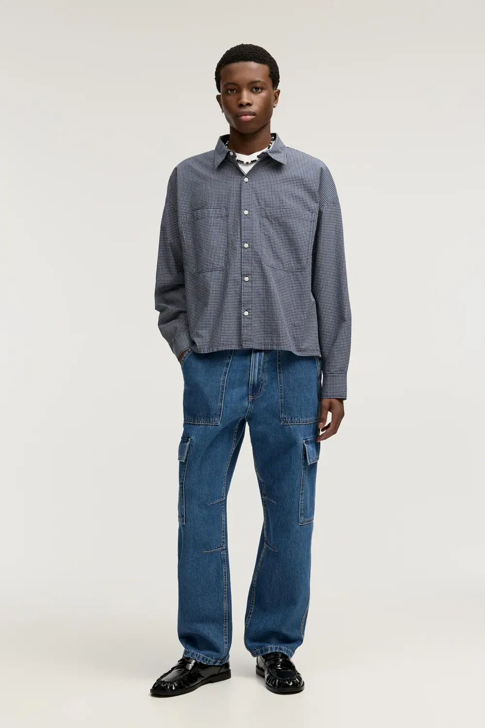 Straight-leg cargo jeans