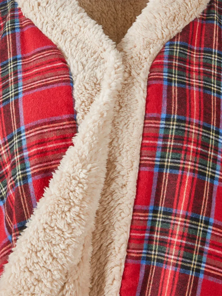 Portuguese Flannel and Sherpa Fleece Cape