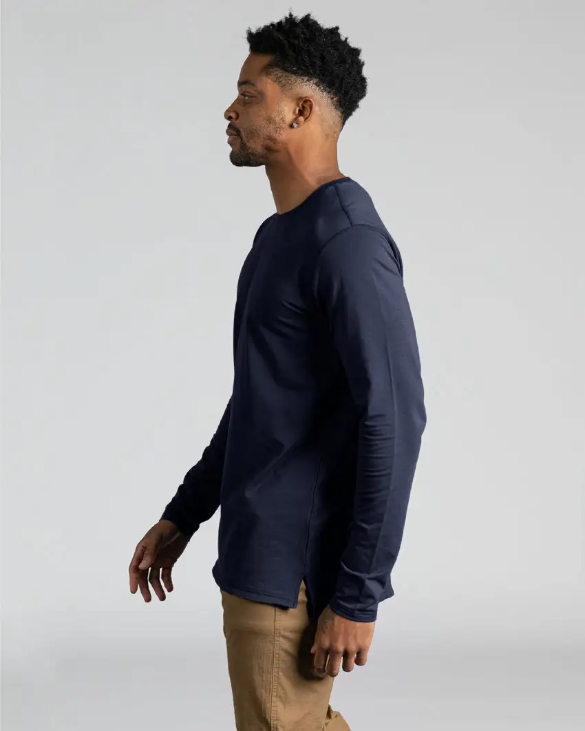 Long Sleeve: Lux Split Hem