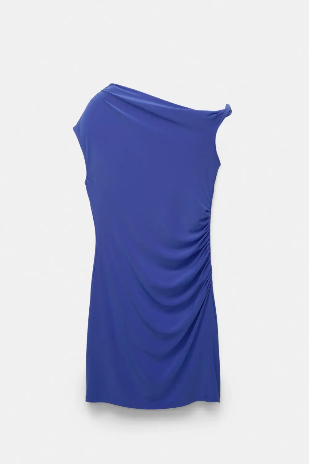 Vestido corto asimétrico nudo