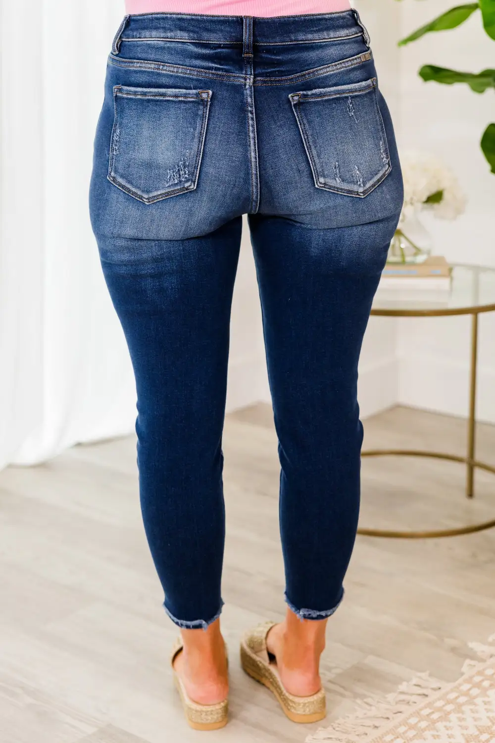 Essential Charm Jeans, Dark Wash