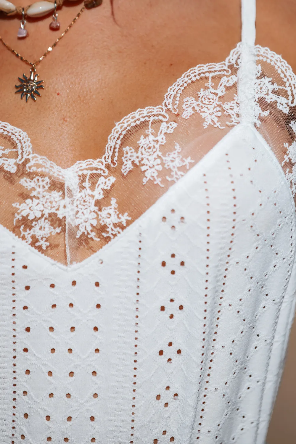 In the Details White Cover-Up Top