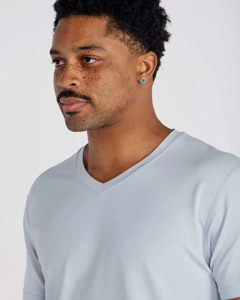 Drop-Cut V-Neck: Lux