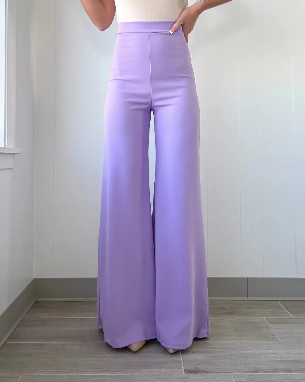Sophistication Wide Leg Pants - Lavender