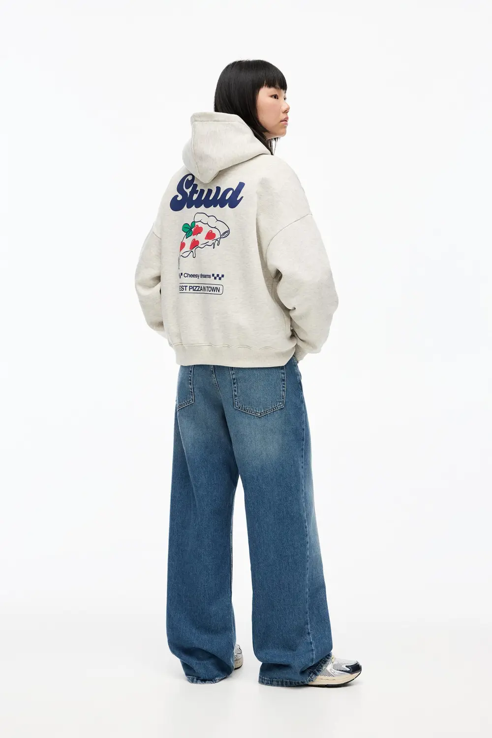 Sudadera gris STWD pizza