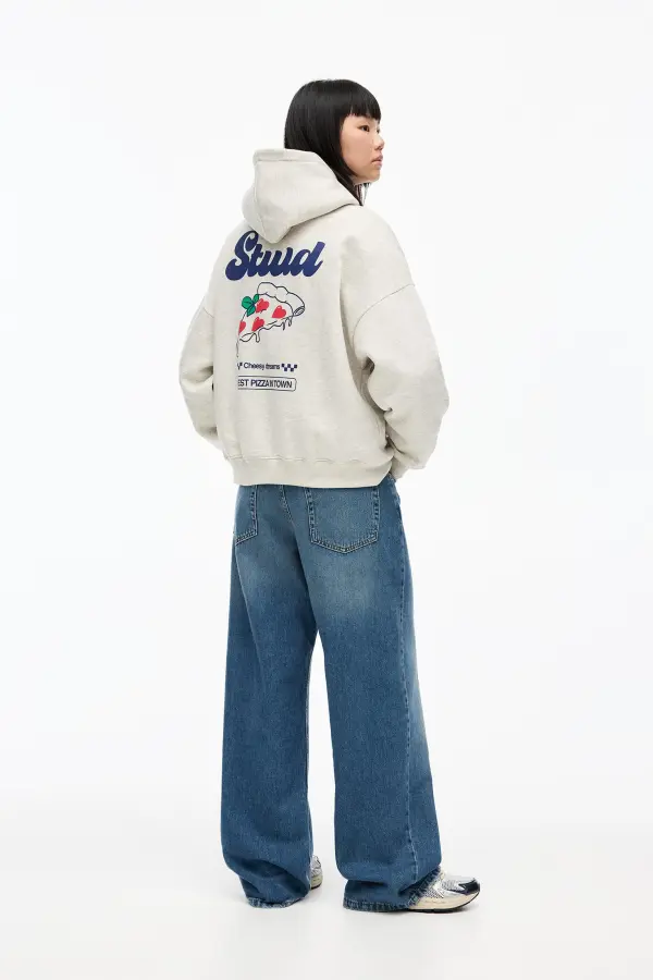 Sudadera gris STWD pizza