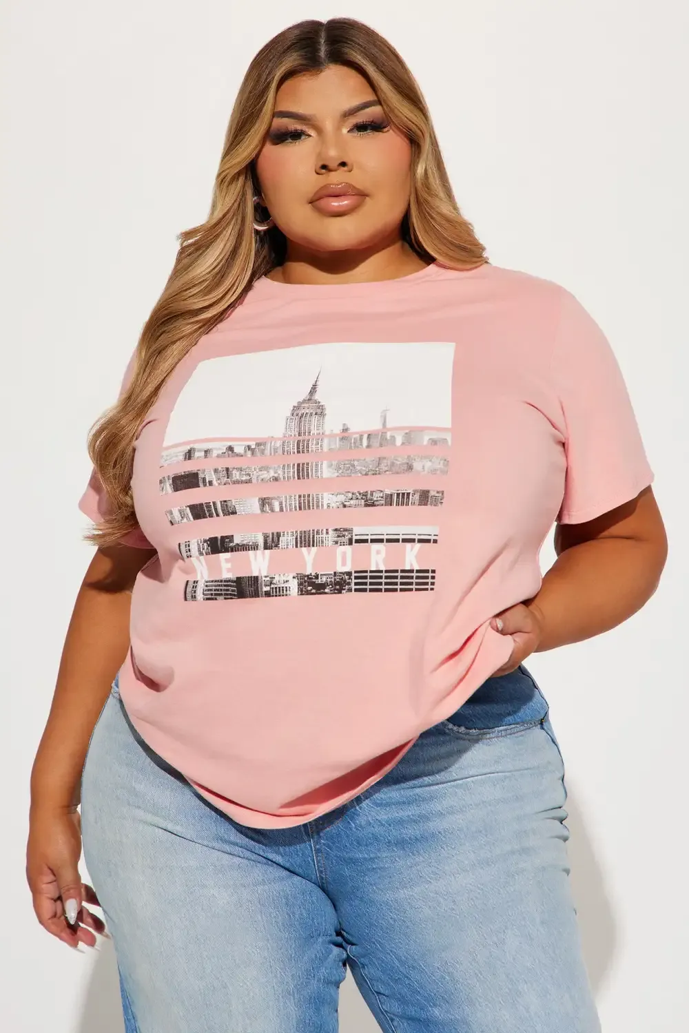 The Big City Short Sleeve Top - Mauve