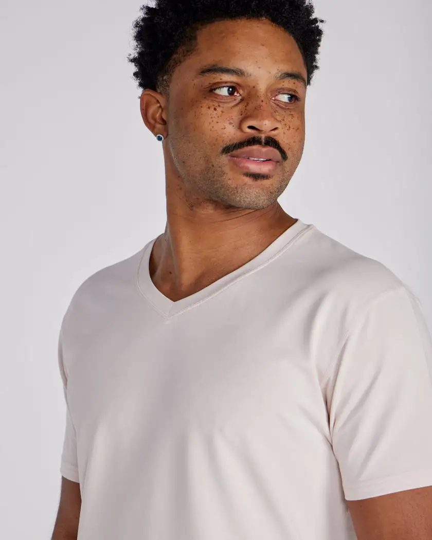 Drop-Cut V-Neck: Lux