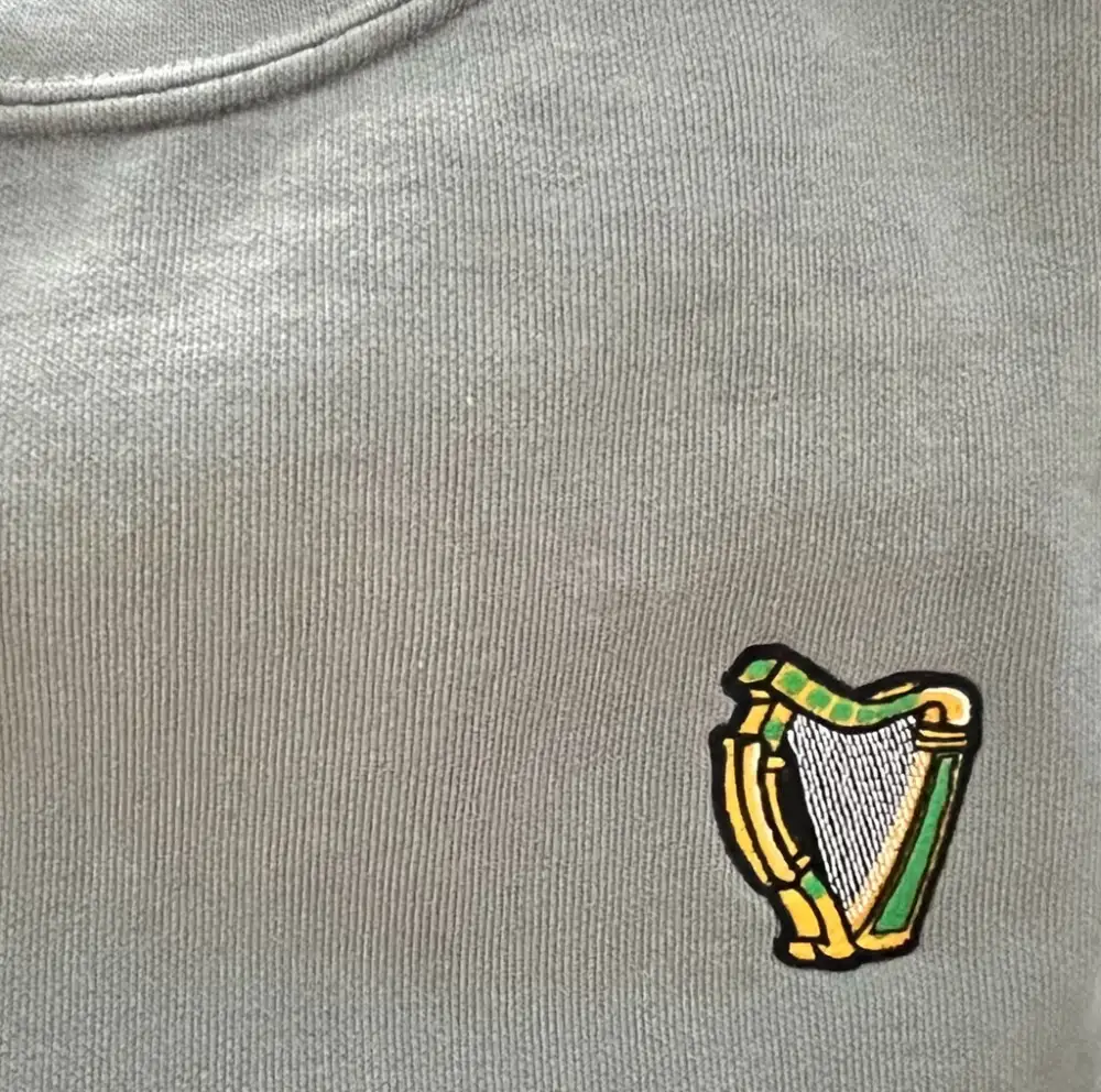 Boston Scally The Eire Crewneck Sweatshirt - Stone Grey