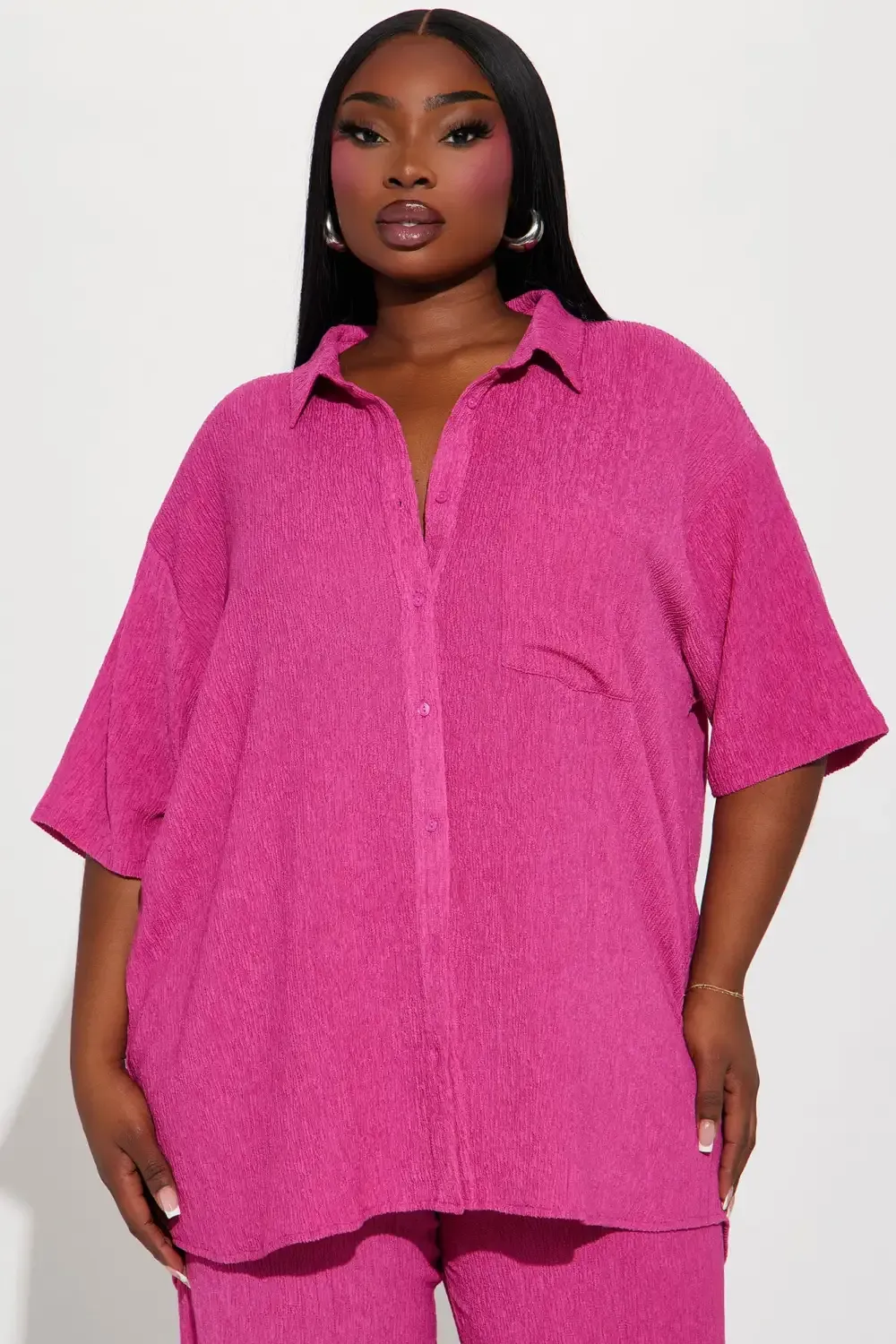 Vacay Vibes Pant Set - Fuchsia