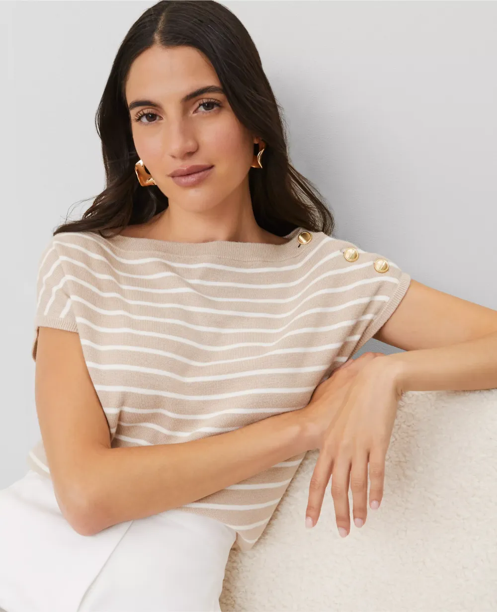 Striped Boatneck Sweater