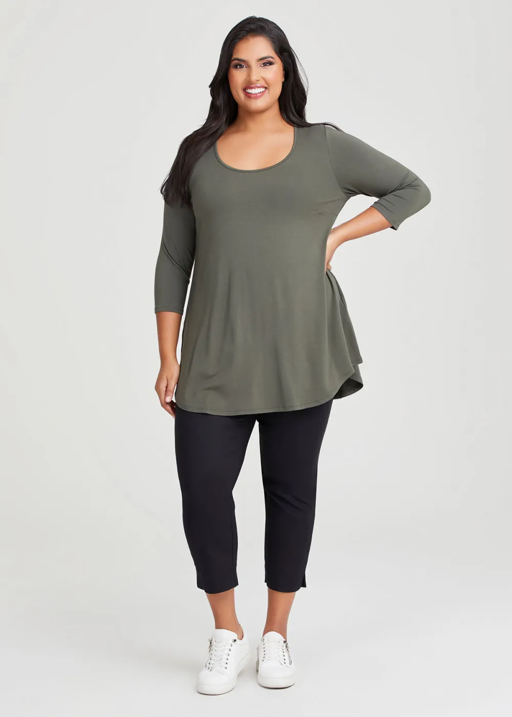 Bamboo Base 3/4 Sleeve Top