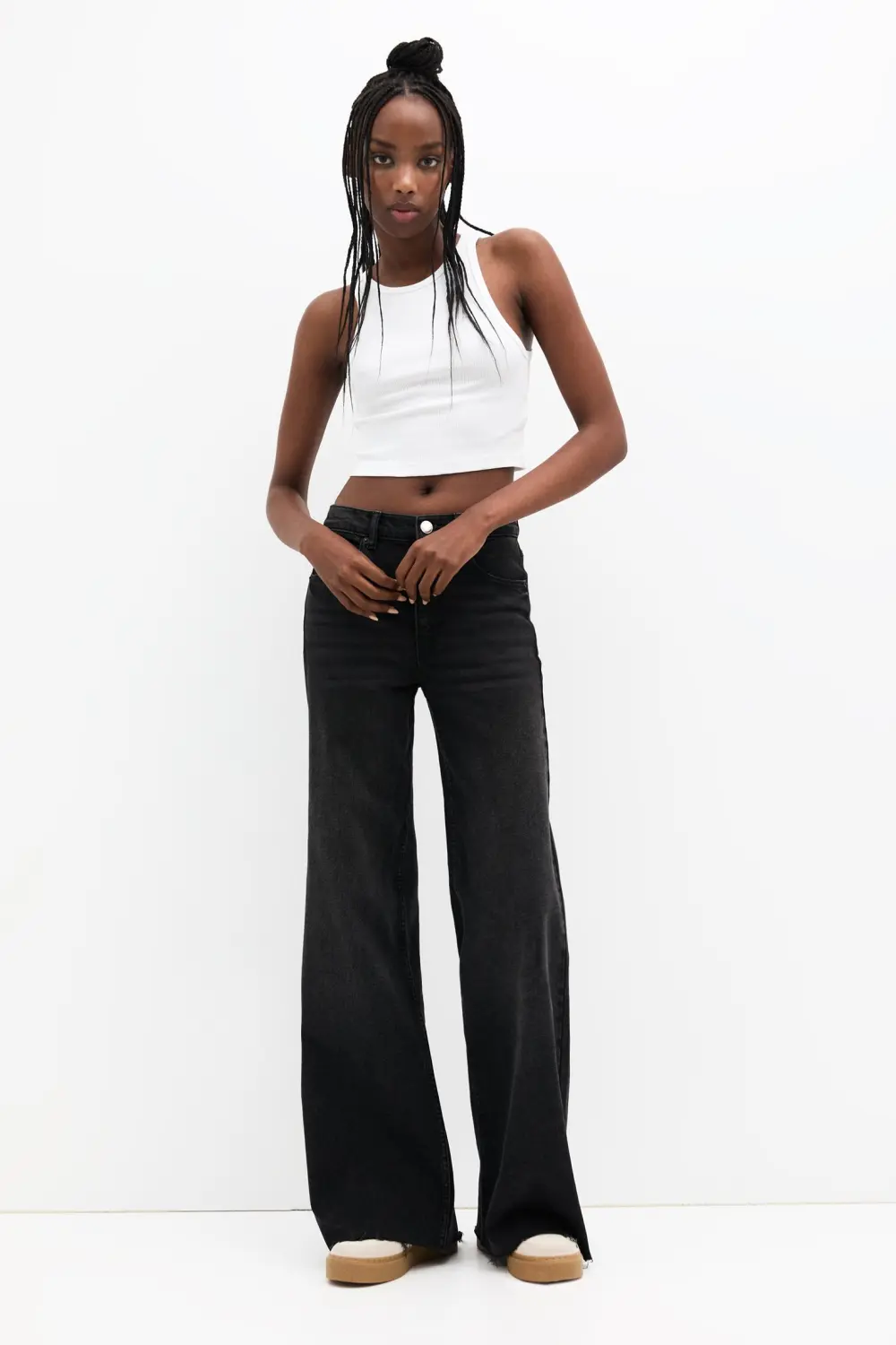 Basic cropped tank top